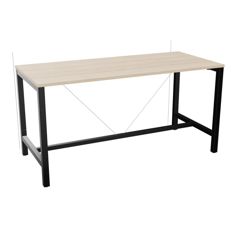 ARIAL T. REU L180XP80XH90 PIEDS ARCHE CARREE AVEC REPOSE PIED