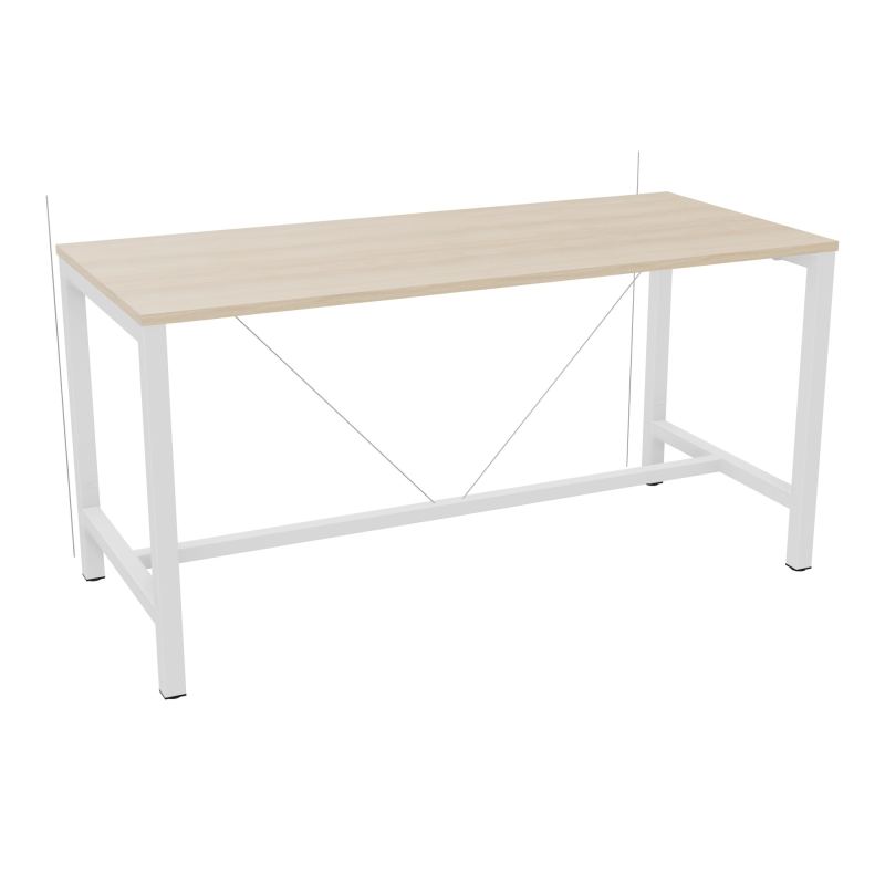 ARIAL T. REU L180XP80XH90 PIEDS ARCHE CARREE AVEC REPOSE PIED