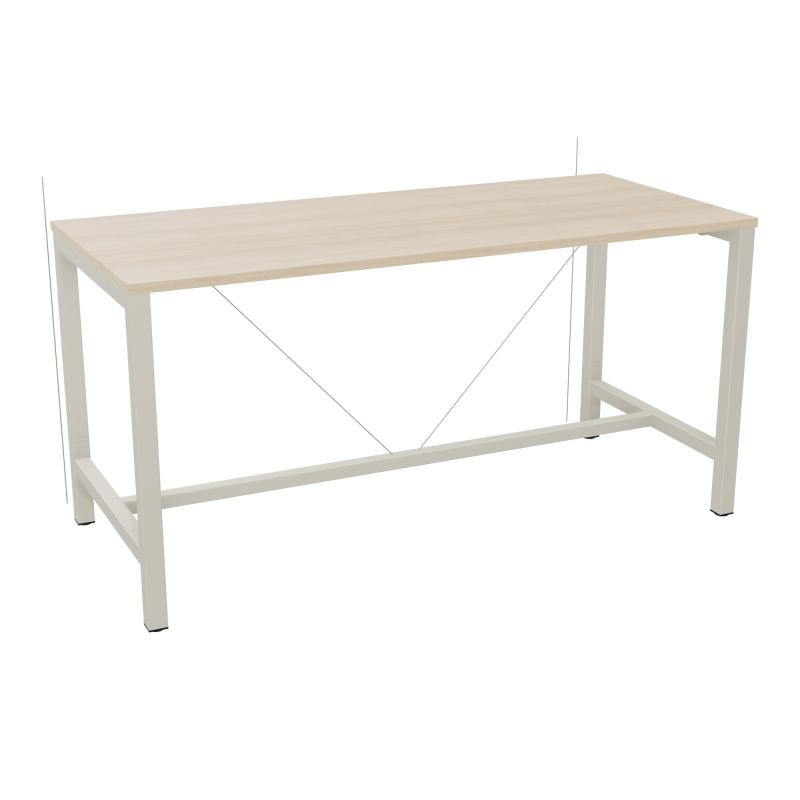 ARIAL T. REU L180XP80XH90 PIEDS ARCHE CARREE AVEC REPOSE PIED