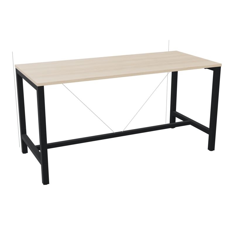 ARIAL T. REU L180XP80XH90 PIEDS ARCHE CARREE AVEC REPOSE PIED