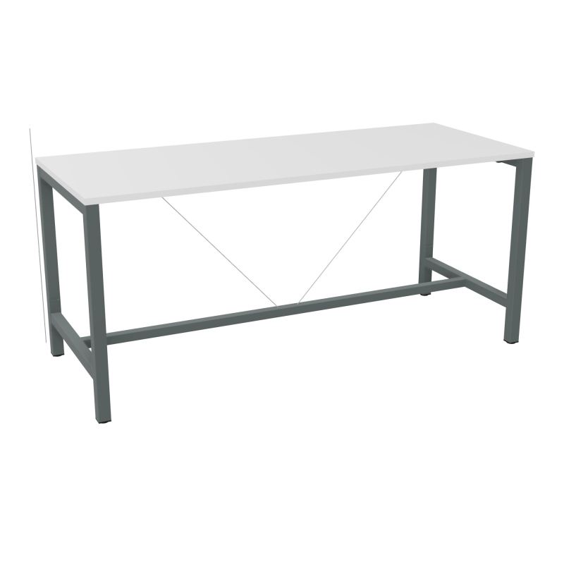 ARIAL T. REU L200XP80XH90 PIEDS ARCHE CARREE AVEC REPOSE PIED