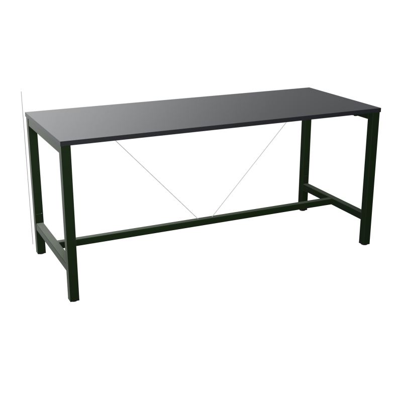 ARIAL T. REU L200XP80XH90 PIEDS ARCHE CARREE AVEC REPOSE PIED