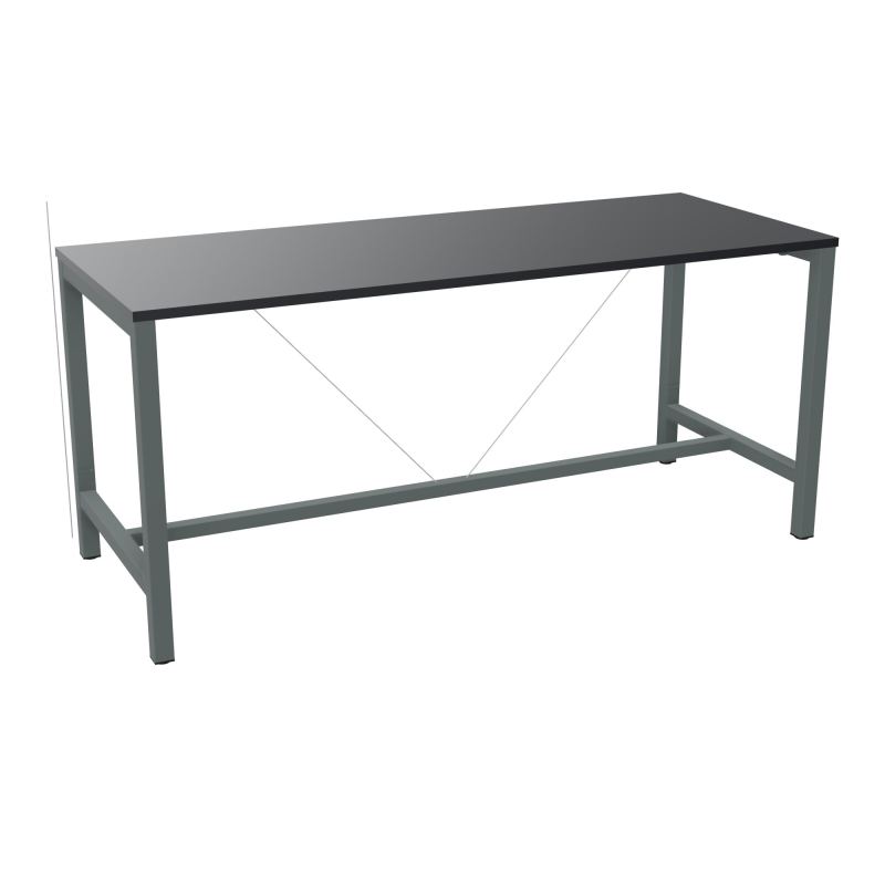 ARIAL T. REU L200XP80XH90 PIEDS ARCHE CARREE AVEC REPOSE PIED