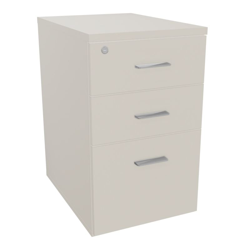 RETOUR SUR CAISSON HAUTEUR BUREAU P60XL43,2 - 3 TIROIRS DONT 1DS TOP EP25MM N5 N5 SB