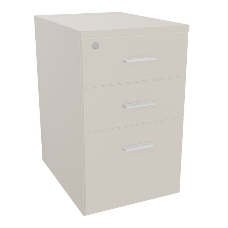 RETOUR SUR CAISSON HAUTEUR BUREAU P60XL43,2 - 3 TIROIRS DONT 1DS TOP EP25MM N5 N5 SO