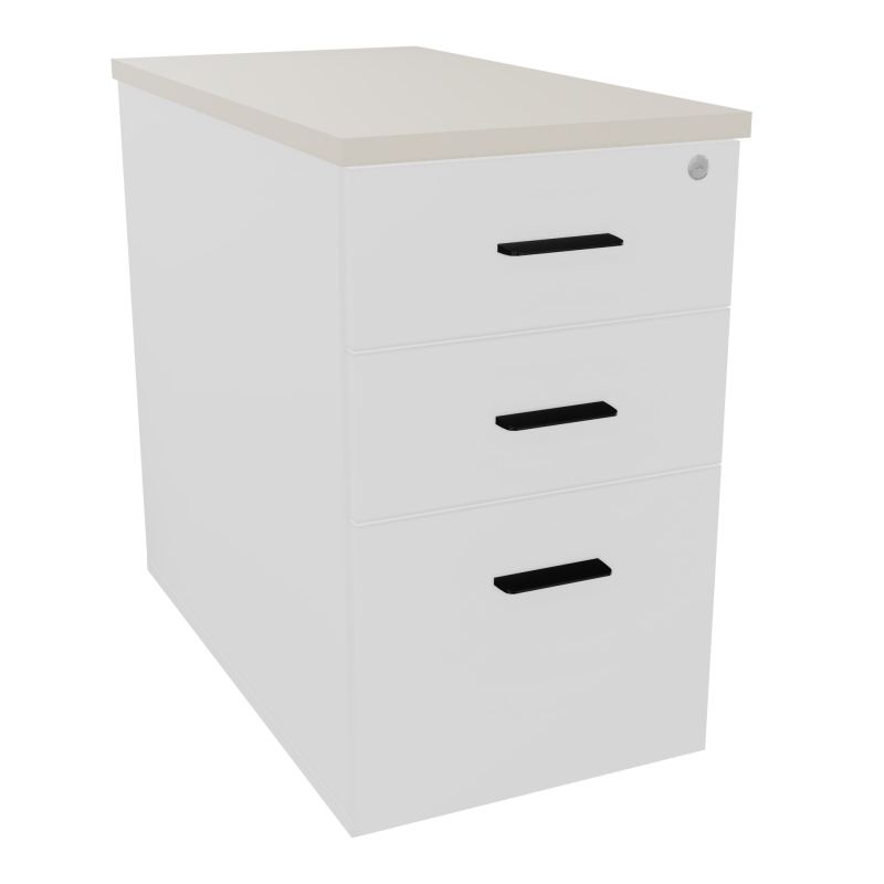 EXTENSION SUR CAISSON HAUTEUR P80XL43,2 cm - 3 TIROIRS DONT 1DS TOP EP25MM MG N5 SG