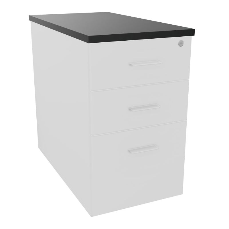 EXTENSION SUR CAISSON HAUTEUR P80XL43,2 cm - 3 TIROIRS DONT 1DS TOP EP25MM MG R9 SO