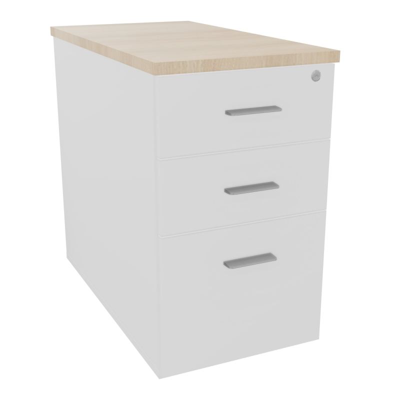 EXTENSION SUR CAISSON HAUTEUR P80XL43,2 cm - 3 TIROIRS DONT 1DS TOP EP25MM MG RZ SB