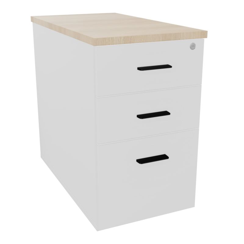 EXTENSION SUR CAISSON HAUTEUR P80XL43,2 cm - 3 TIROIRS DONT 1DS TOP EP25MM MG RZ SG