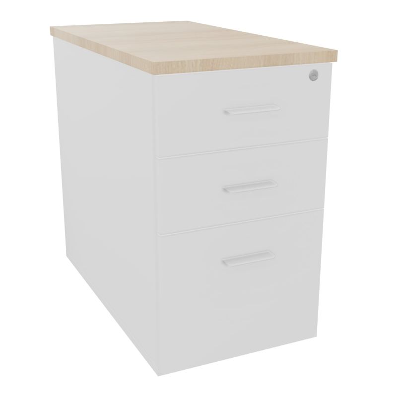 EXTENSION SUR CAISSON HAUTEUR P80XL43,2 cm - 3 TIROIRS DONT 1DS TOP EP25MM MG RZ SO