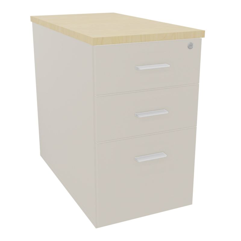 EXTENSION SUR CAISSON HAUTEUR P80XL43,2 cm - 3 TIROIRS DONT 1DS TOP EP25MM N5 N8 SO