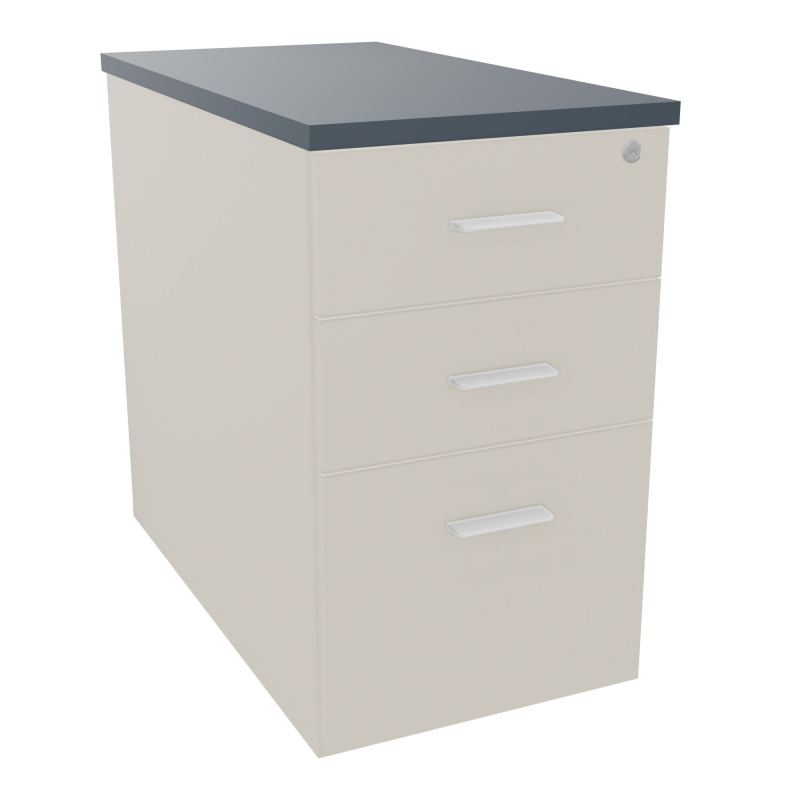 EXTENSION SUR CAISSON HAUTEUR P80XL43,2 cm - 3 TIROIRS DONT 1DS TOP EP25MM N5 R6 SO