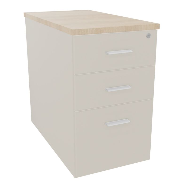 EXTENSION SUR CAISSON HAUTEUR P80XL43,2 cm - 3 TIROIRS DONT 1DS TOP EP25MM N5 RZ SO