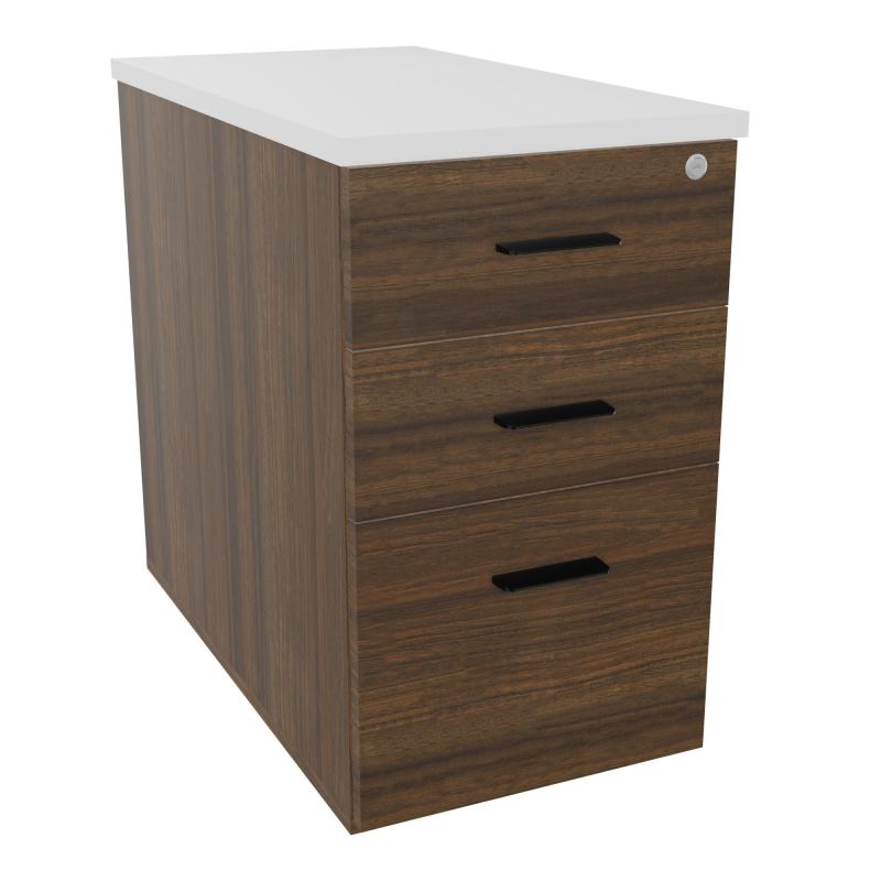 EXTENSION SUR CAISSON HAUTEUR P80XL43,2 cm - 3 TIROIRS DONT 1DS TOP EP25MM N6 MG SG