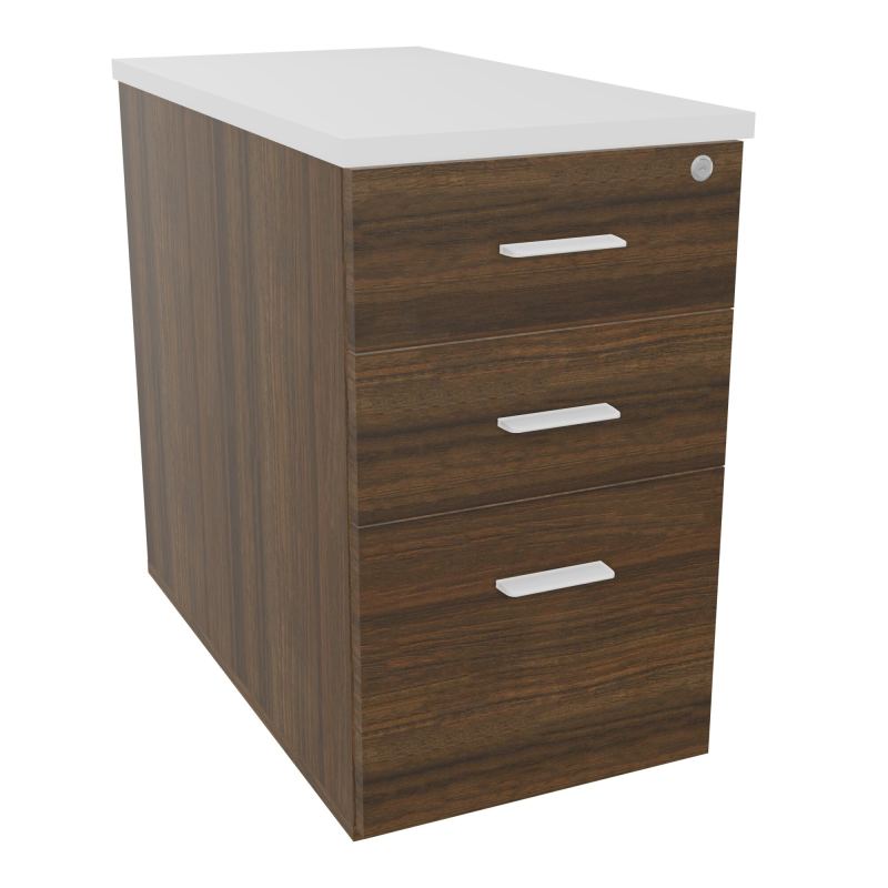 EXTENSION SUR CAISSON HAUTEUR P80XL43,2 cm - 3 TIROIRS DONT 1DS TOP EP25MM N6 MG SO