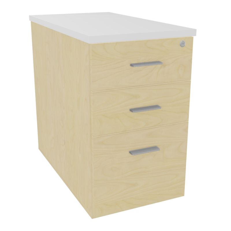 EXTENSION SUR CAISSON HAUTEUR P80XL43,2 cm - 3 TIROIRS DONT 1DS TOP EP25MM N8 MG SB