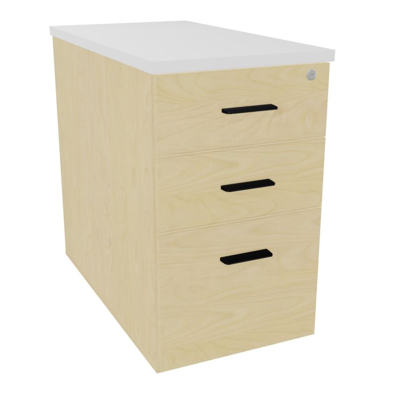 EXTENSION SUR CAISSON HAUTEUR P80XL43,2 cm - 3 TIROIRS DONT 1DS TOP EP25MM N8 MG SG