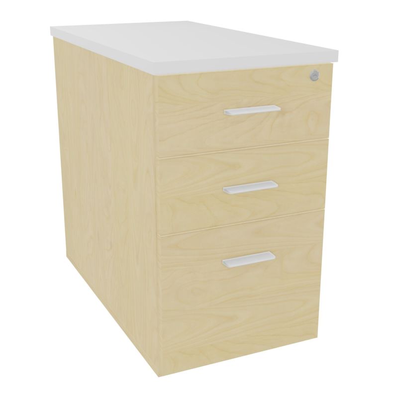 EXTENSION SUR CAISSON HAUTEUR P80XL43,2 cm - 3 TIROIRS DONT 1DS TOP EP25MM N8 MG SO