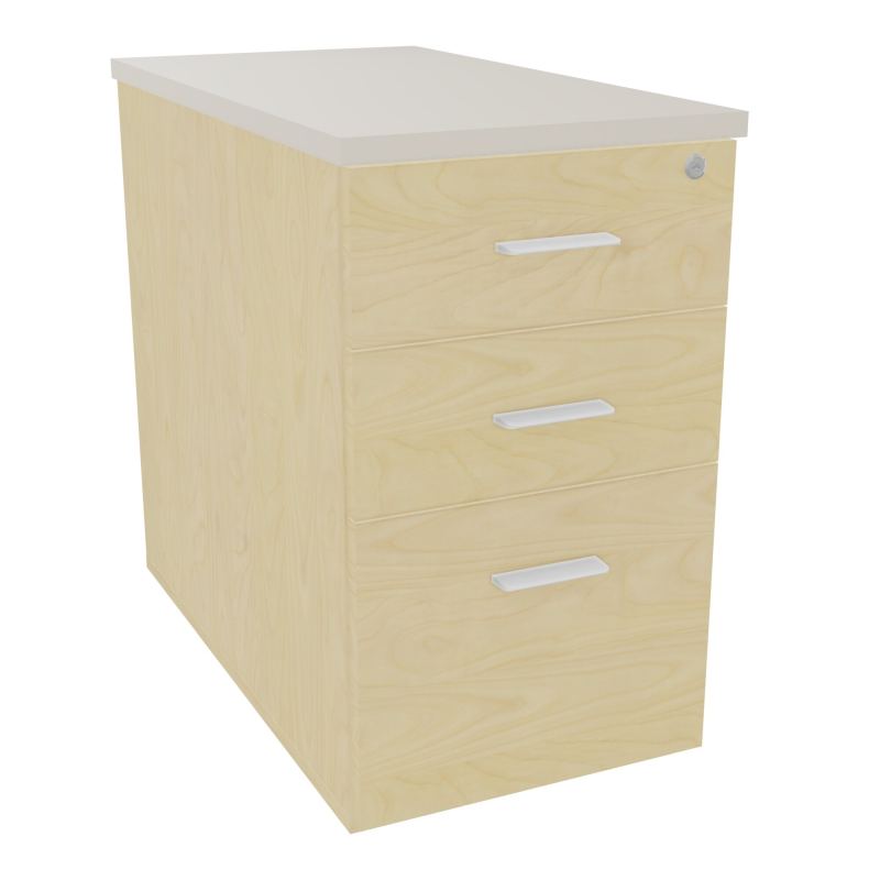 EXTENSION SUR CAISSON HAUTEUR P80XL43,2 cm - 3 TIROIRS DONT 1DS TOP EP25MM N8 N5 SO