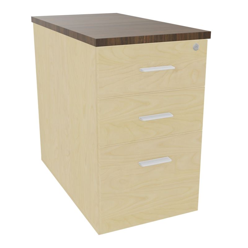 EXTENSION SUR CAISSON HAUTEUR P80XL43,2 cm - 3 TIROIRS DONT 1DS TOP EP25MM N8 N6 SO