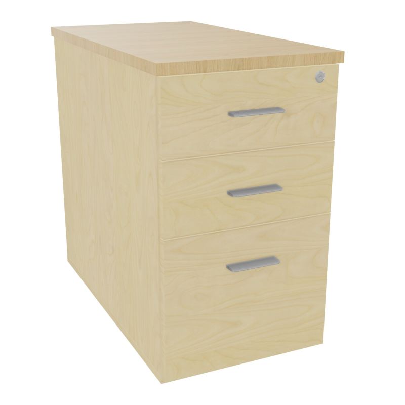 EXTENSION SUR CAISSON HAUTEUR P80XL43,2 cm - 3 TIROIRS DONT 1DS TOP EP25MM N8 R1 SB