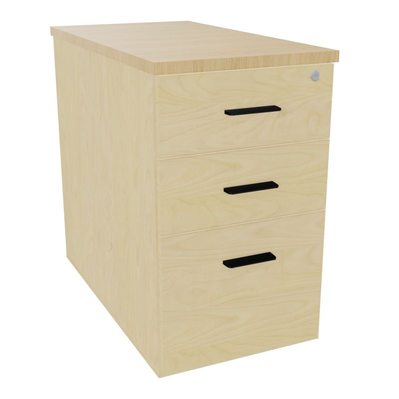 EXTENSION SUR CAISSON HAUTEUR P80XL43,2 cm - 3 TIROIRS DONT 1DS TOP EP25MM N8 R1 SG