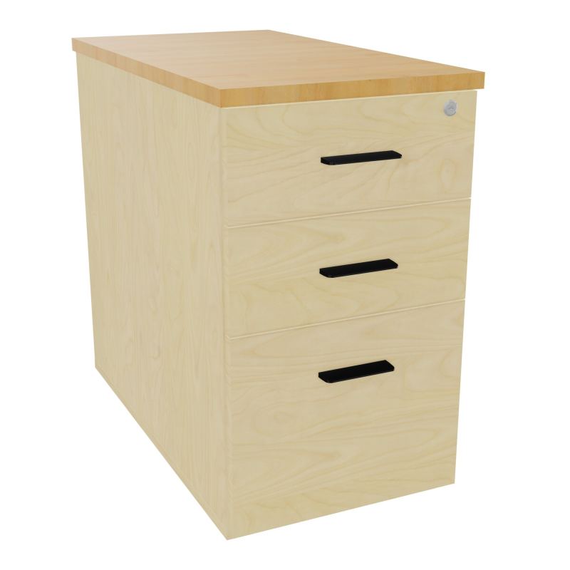 EXTENSION SUR CAISSON HAUTEUR P80XL43,2 cm - 3 TIROIRS DONT 1DS TOP EP25MM N8 R5 SG