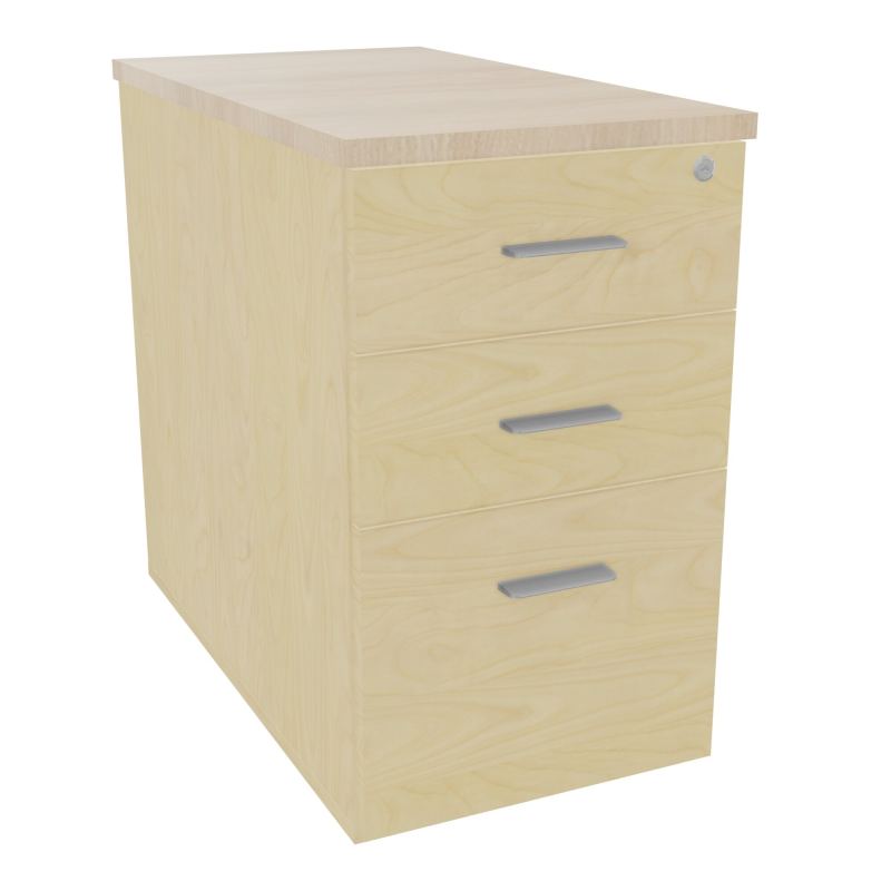 EXTENSION SUR CAISSON HAUTEUR P80XL43,2 cm - 3 TIROIRS DONT 1DS TOP EP25MM N8 RZ SB