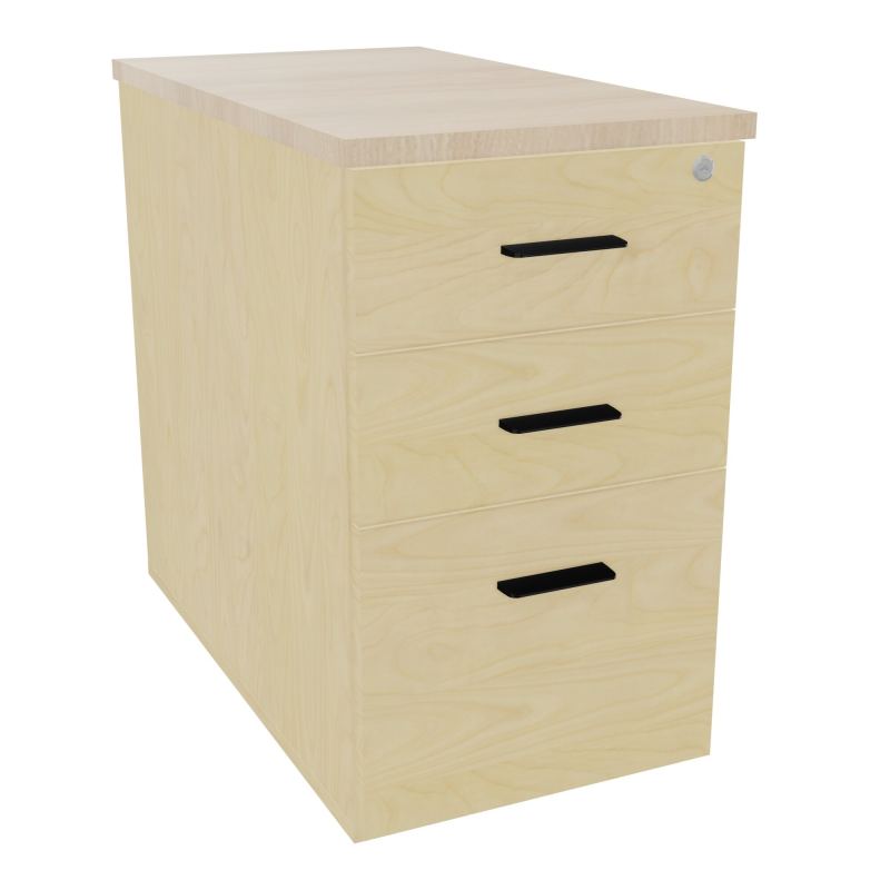 EXTENSION SUR CAISSON HAUTEUR P80XL43,2 cm - 3 TIROIRS DONT 1DS TOP EP25MM N8 RZ SG