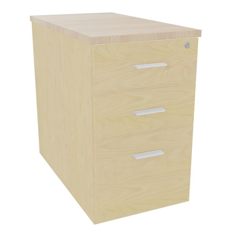 EXTENSION SUR CAISSON HAUTEUR P80XL43,2 cm - 3 TIROIRS DONT 1DS TOP EP25MM N8 RZ SO