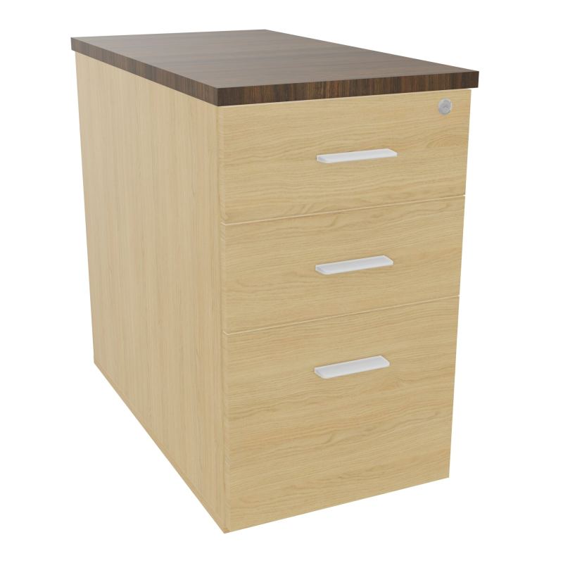 EXTENSION SUR CAISSON HAUTEUR P80XL43,2 cm - 3 TIROIRS DONT 1DS TOP EP25MM R1 N6 SO