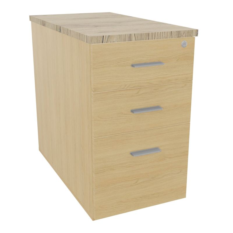 EXTENSION SUR CAISSON HAUTEURP80XL43,2 cm - 3 TIROIRS DONT 1DS TOP EP25MM R1 R3 SB