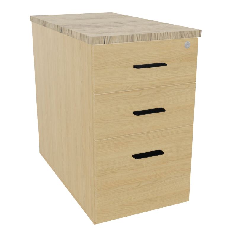 EXTENSION SUR CAISSON HAUTEURP80XL43,2 cm - 3 TIROIRS DONT 1DS TOP EP25MM R1 R3 SG