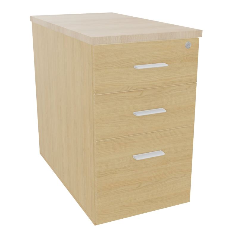 EXTENSION SUR CAISSON HAUTEUR P80XL43,2 cm - 3 TIROIRS DONT 1DS TOP EP25MM R1 RZ SO