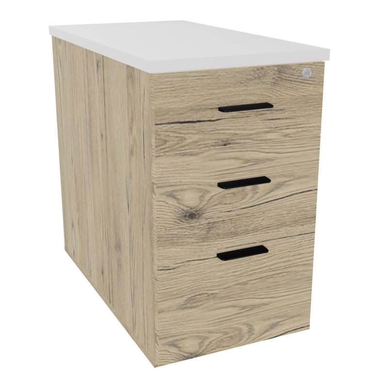 EXTENSION SUR CAISSON HAUTEURP80XL43,2 cm - 3 TIROIRS DONT 1DS TOP EP25MM R3 MG SG