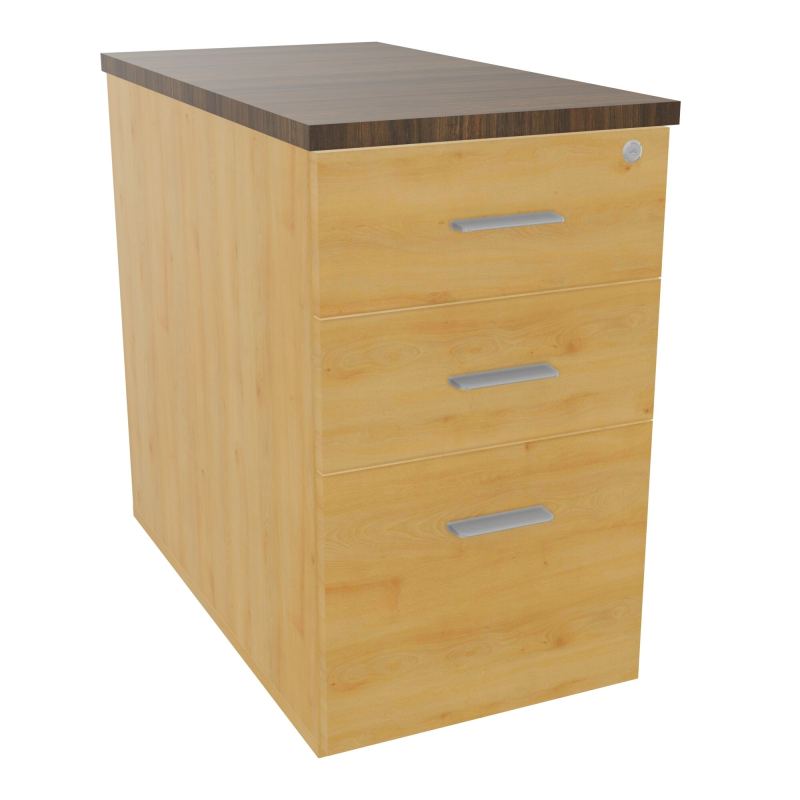 EXTENSION SUR CAISSON HAUTEUR P80XL43,2 cm - 3 TIROIRS DONT 1DS TOP EP25MM R5 N6 SB