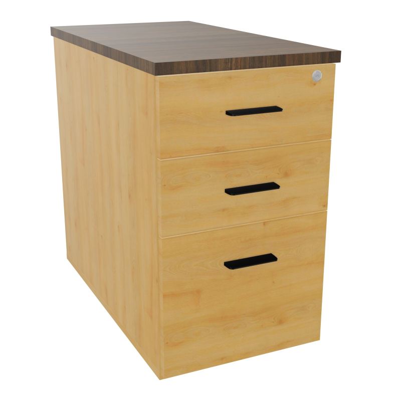 EXTENSION SUR CAISSON HAUTEUR P80XL43,2 cm - 3 TIROIRS DONT 1DS TOP EP25MM R5 N6 SG