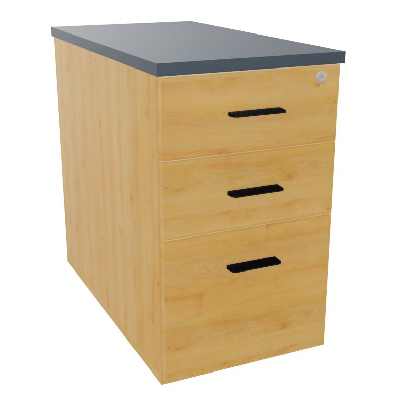 EXTENSION SUR CAISSON HAUTEUR P80XL43,2 cm - 3 TIROIRS DONT 1DS TOP EP25MM R5 R6 SG