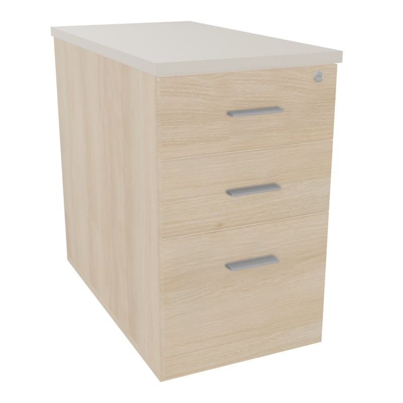 EXTENSION SUR CAISSON HAUTEUR P80XL43,2 cm - 3 TIROIRS DONT 1DS TOP EP25MM RZ N5 SB
