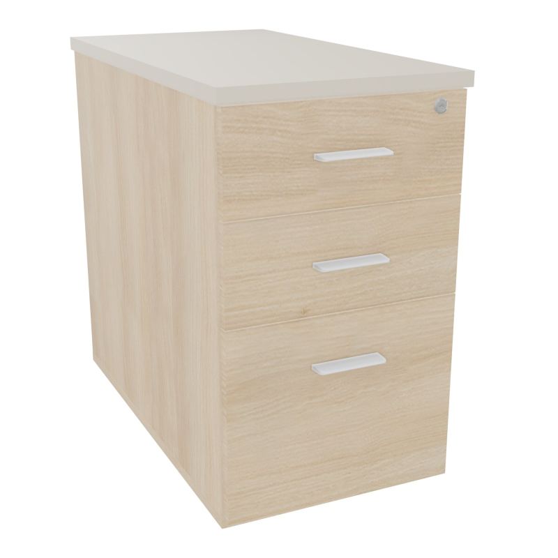 EXTENSION SUR CAISSON HAUTEUR P80XL43,2 cm - 3 TIROIRS DONT 1DS TOP EP25MM RZ N5 SO