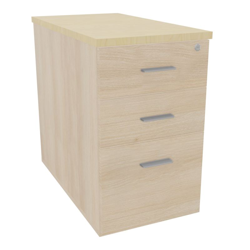 EXTENSION SUR CAISSON HAUTEUR P80XL43,2 cm - 3 TIROIRS DONT 1DS TOP EP25MM RZ N8 SB