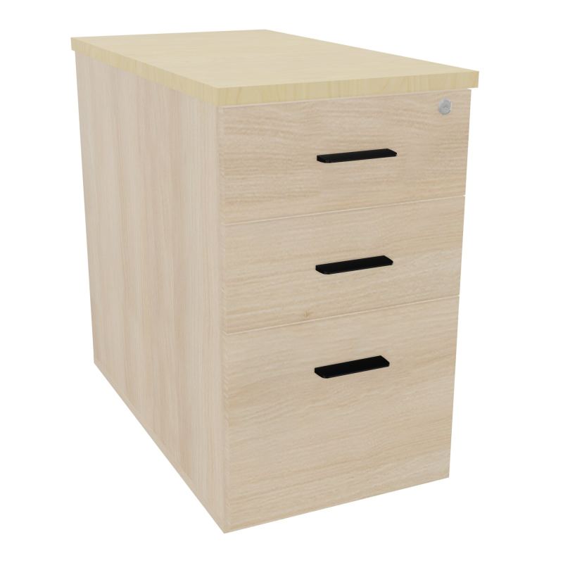 EXTENSION SUR CAISSON HAUTEUR P80XL43,2 cm - 3 TIROIRS DONT 1DS TOP EP25MM RZ N8 SG