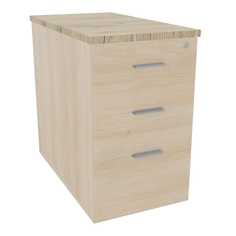 EXTENSION SUR CAISSON HAUTEUR P80XL43,2 cm - 3 TIROIRS DONT 1DS TOP EP25MM RZ R3 SB