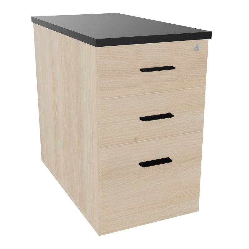 EXTENSION SUR CAISSON HAUTEUR P80XL43,2 cm - 3 TIROIRS DONT 1DS TOP EP25MM RZ R9 SG