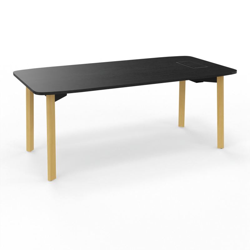 KARL BUREAU RECT L180XP90 TRAPPE DROITE OU GAUCHE PIED BOIS RK ZC CM