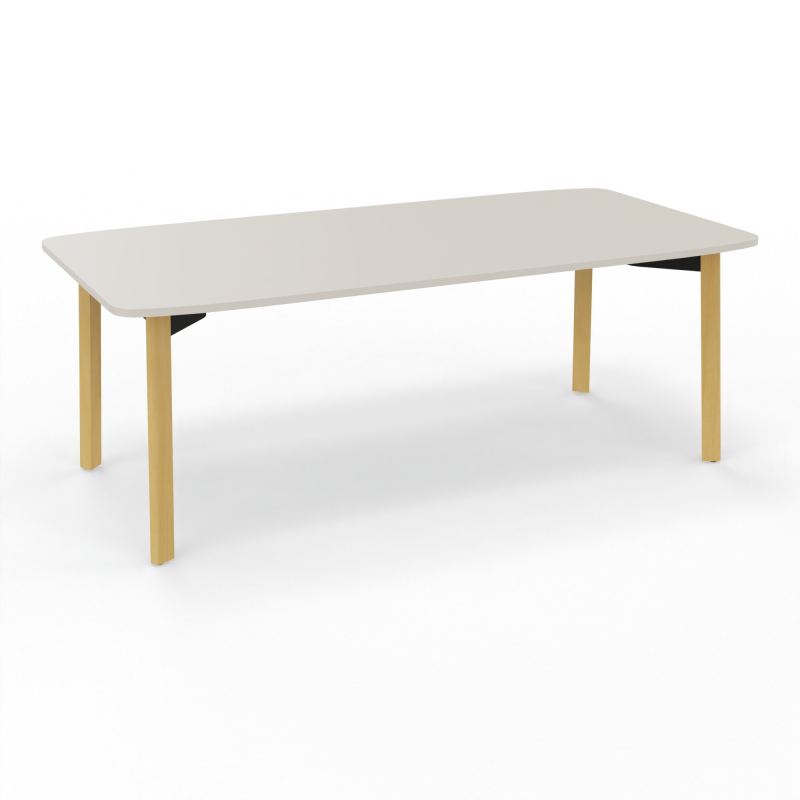 KARL BUREAU RECT. L200XP100 NU PIED BOIS N5 ZG CM