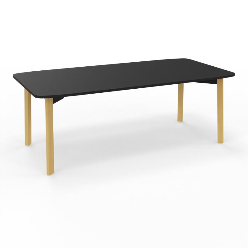 KARL BUREAU RECT. L200XP100 NU PIED BOIS R7 ZG CM