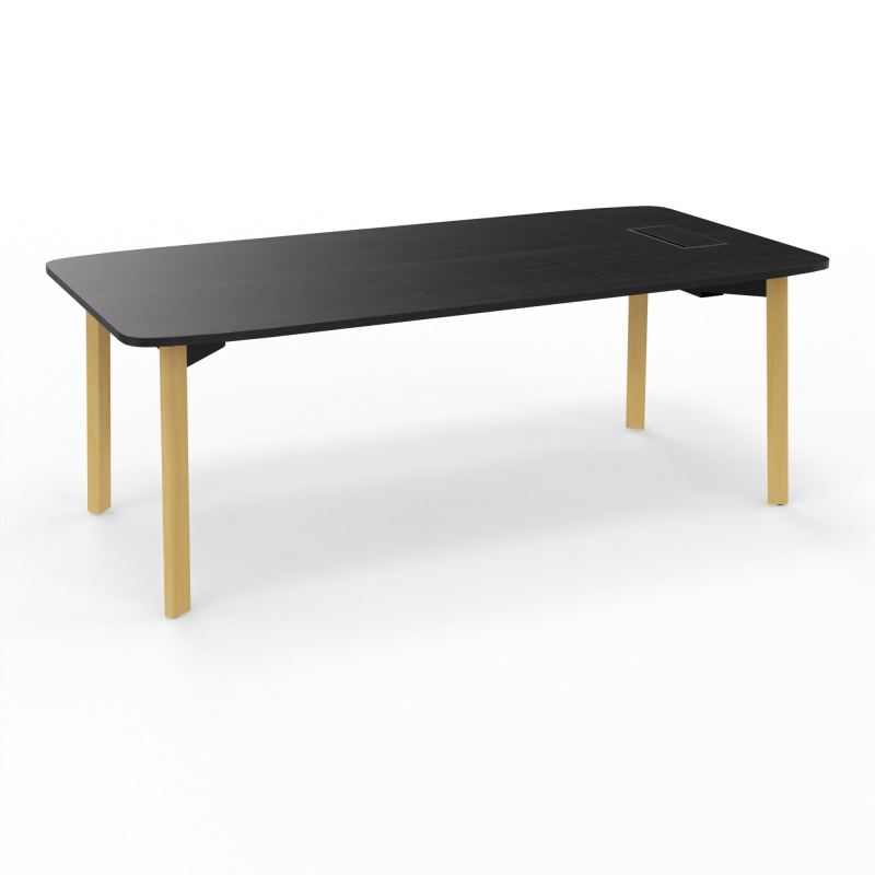 KARL BUREAU RECT L200XP100 TRAPPE DROITE OU GAUCHE PIED BOIS RK ZC CM