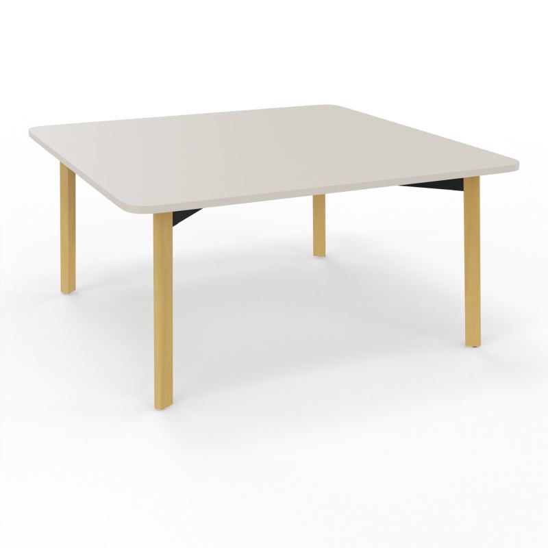 KARL TABLE DE REUNION CARRE L150XP150 NU PIED BOIS