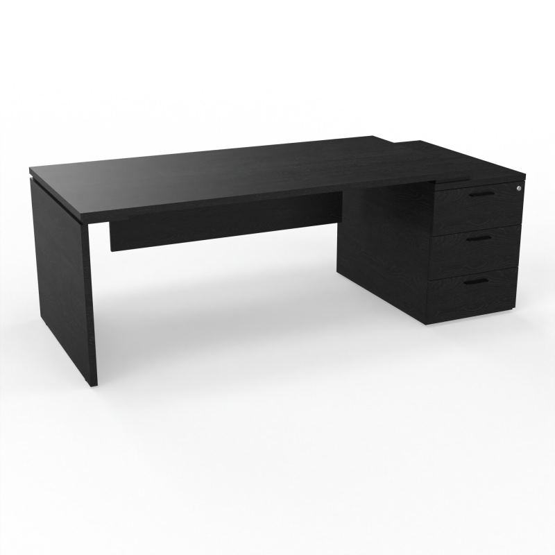 KARA BUREAU RECT. P90X180 + CAISSON 3T A DROITE PRE PERCE OBT X 2 FRONTAL
